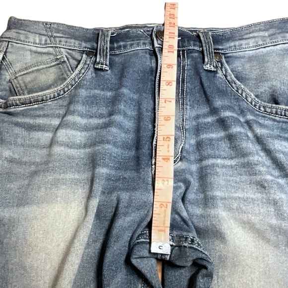 ROCK and REPUBLIC Jeans Mens 34x32 Blue Denim Straight Stretch Faded Grunge - Picture 7 of 14
